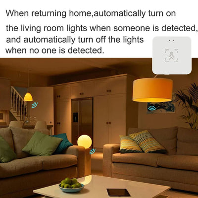 Tuya Zigbee/WiFi Smart Human Presence Sensor MmWave Radar Detection Luminance/Distance Detection For Z2M Support Home Assistant