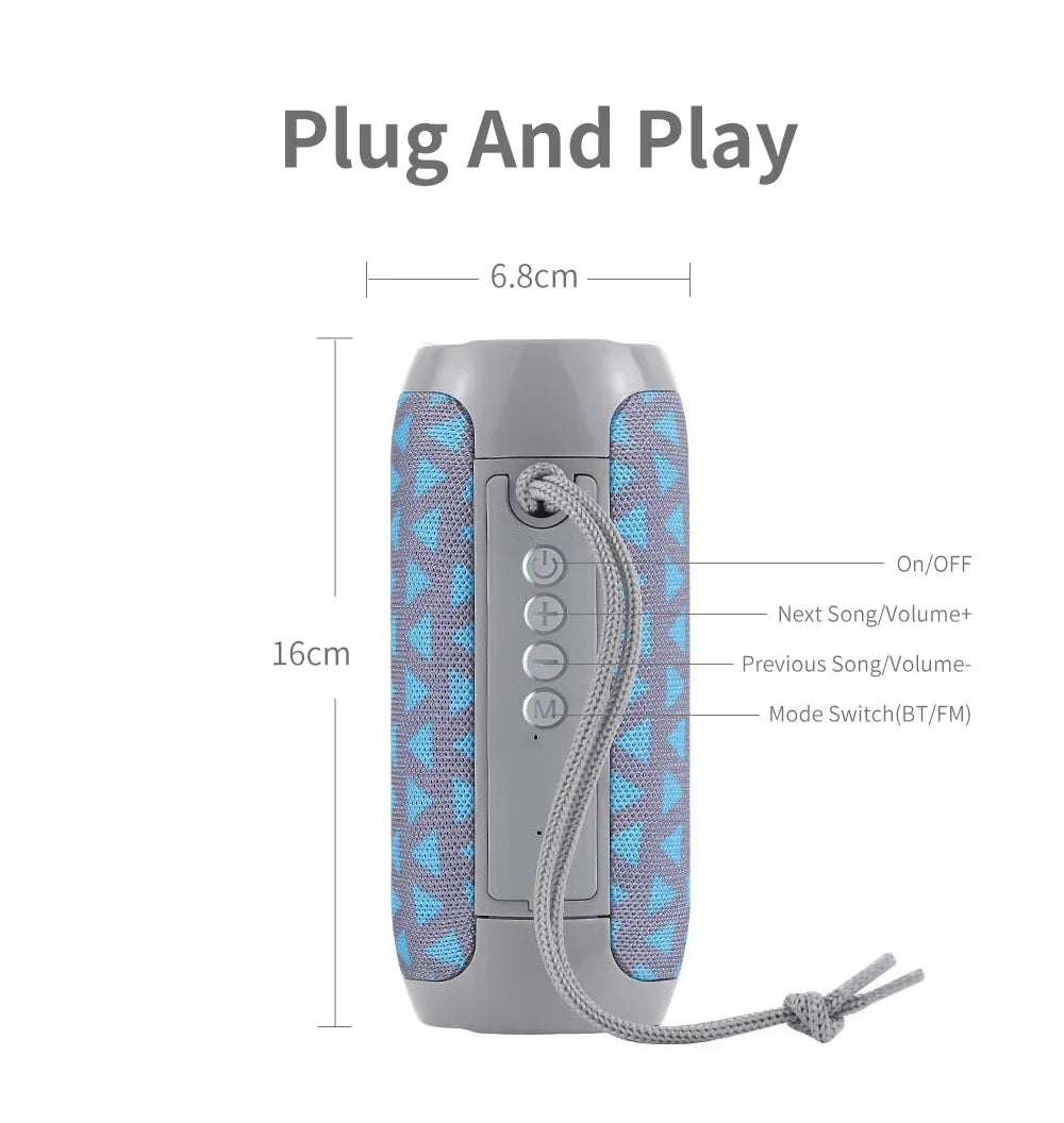TG117 Bluetooth Speakers Portable Wireless Sound Box  Outdoor Waterproof Stereo Surround Supports TF Radio altavoz bluetooth