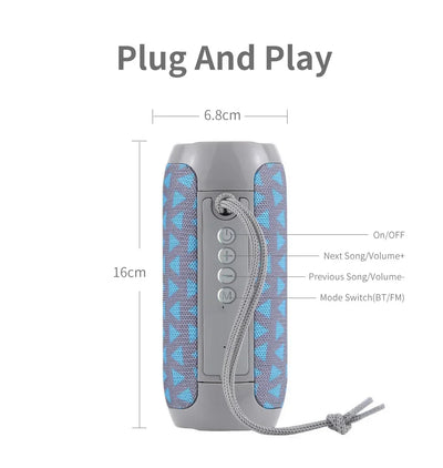 TG117 Bluetooth Speakers Portable Wireless Sound Box  Outdoor Waterproof Stereo Surround Supports TF Radio altavoz bluetooth