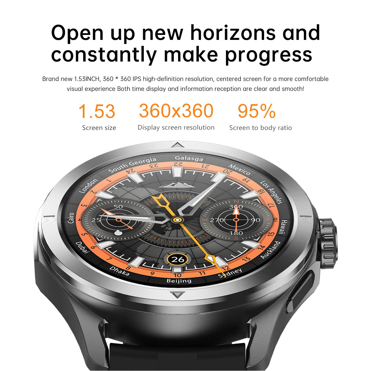 S4 Ultra For Xiaomi Smart Bracelet Men Watch AMOLED HD Screen Bluetooth Call GPS Trajectory NFC Heart Rate Compass SmartWatches