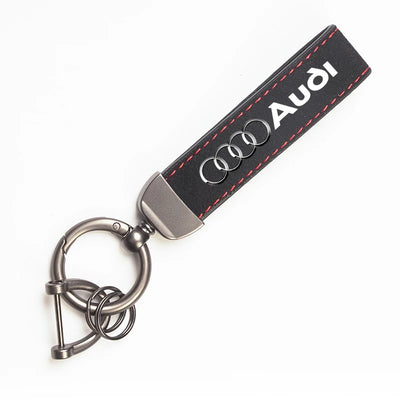 1Pcs Car Styling Keychain Ring Suede Key Accessories For Audi Sline A1 A3 A4 A5 A6 A7 A8 Q2 Q3 Q5 Q7 Q8 TTS B6 B8 C5 B9 S1 S5 S7
