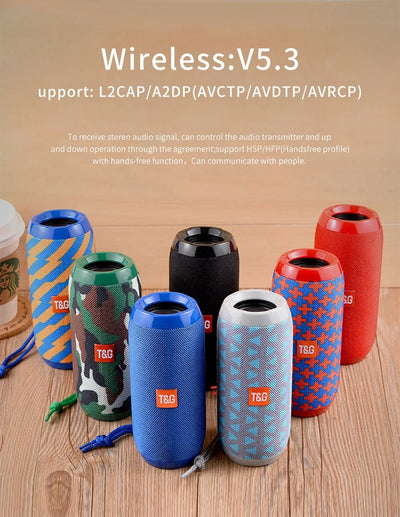 TG117 Bluetooth Speakers Portable Wireless Sound Box  Outdoor Waterproof Stereo Surround Supports TF Radio altavoz bluetooth