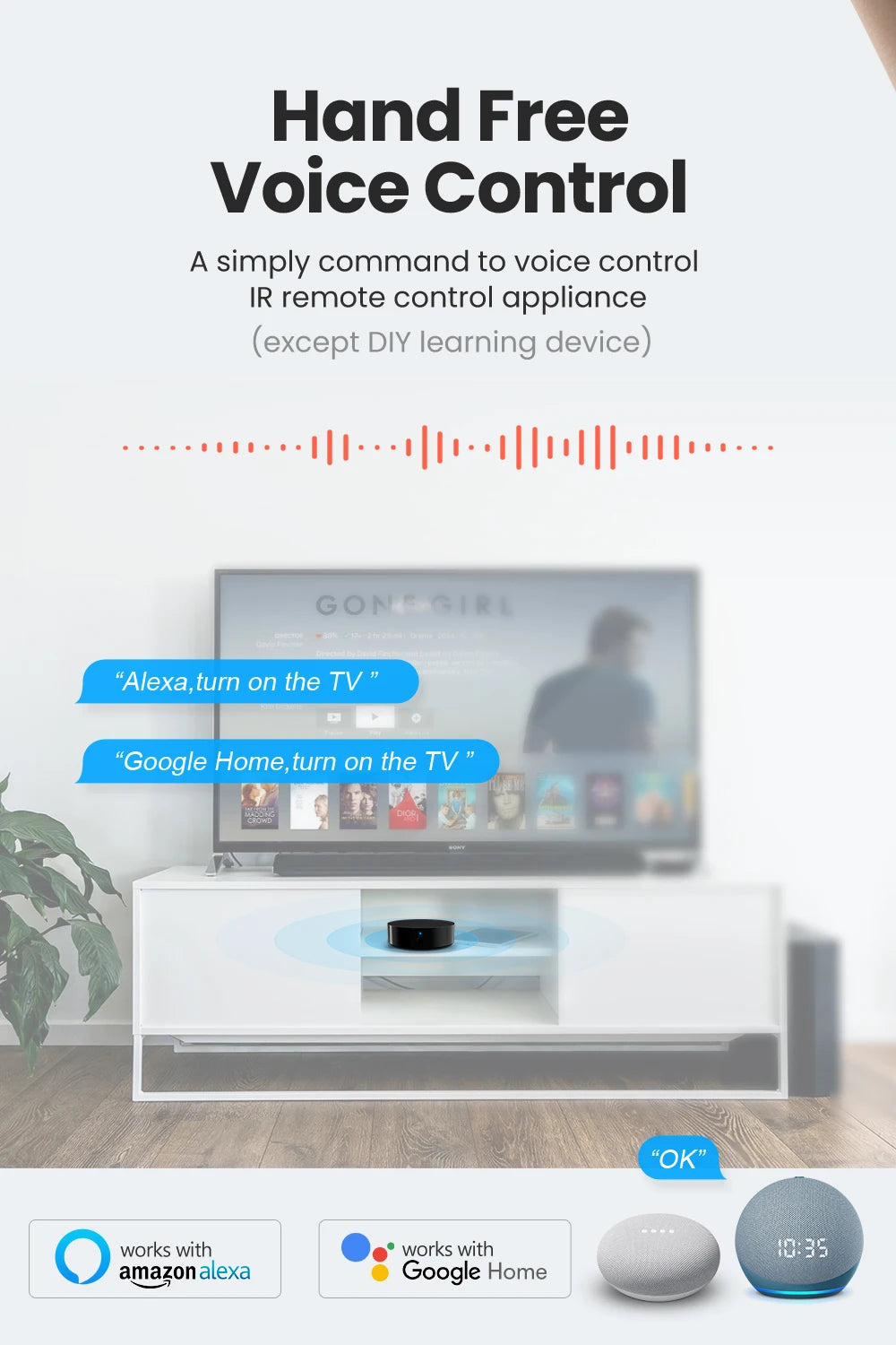 AVATTO Tuya WiFi IR Remote For Air Conditioning TV DVD AUD AC Universal Infrared Remote Control Works With Alexa, Google Home