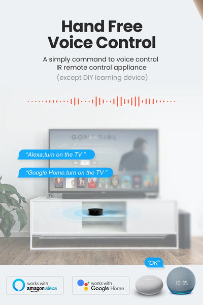 AVATTO Tuya WiFi IR Remote For Air Conditioning TV DVD AUD AC Universal Infrared Remote Control Works With Alexa, Google Home