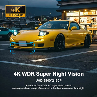 Dash Cam auto 4K WiFi Front Camera Mini Car DVR Video Recorders Night Vision 24H Parking Monitor surveillance Recording camera