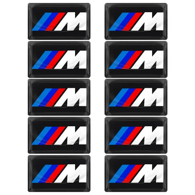 2/5/10Pcs Carbon Fiber Steering Wheel Car Emblem 3D Stickers For BMW F30 F10 E90 F20 E46 E60 E70 E39 E36 E87 X7 E92 E91 X7 X6