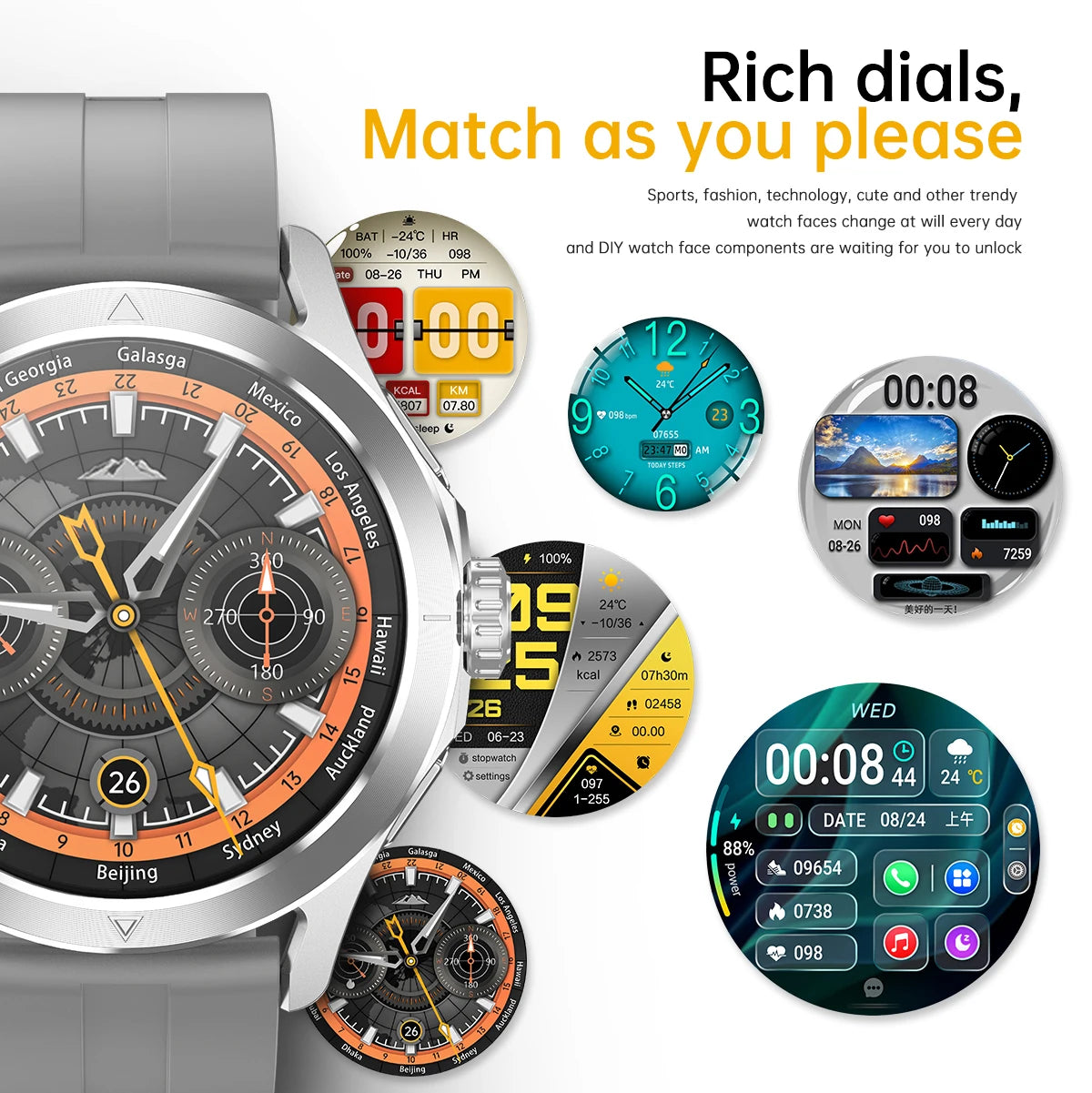 S4 Ultra For Xiaomi Smart Bracelet Men Watch AMOLED HD Screen Bluetooth Call GPS Trajectory NFC Heart Rate Compass SmartWatches
