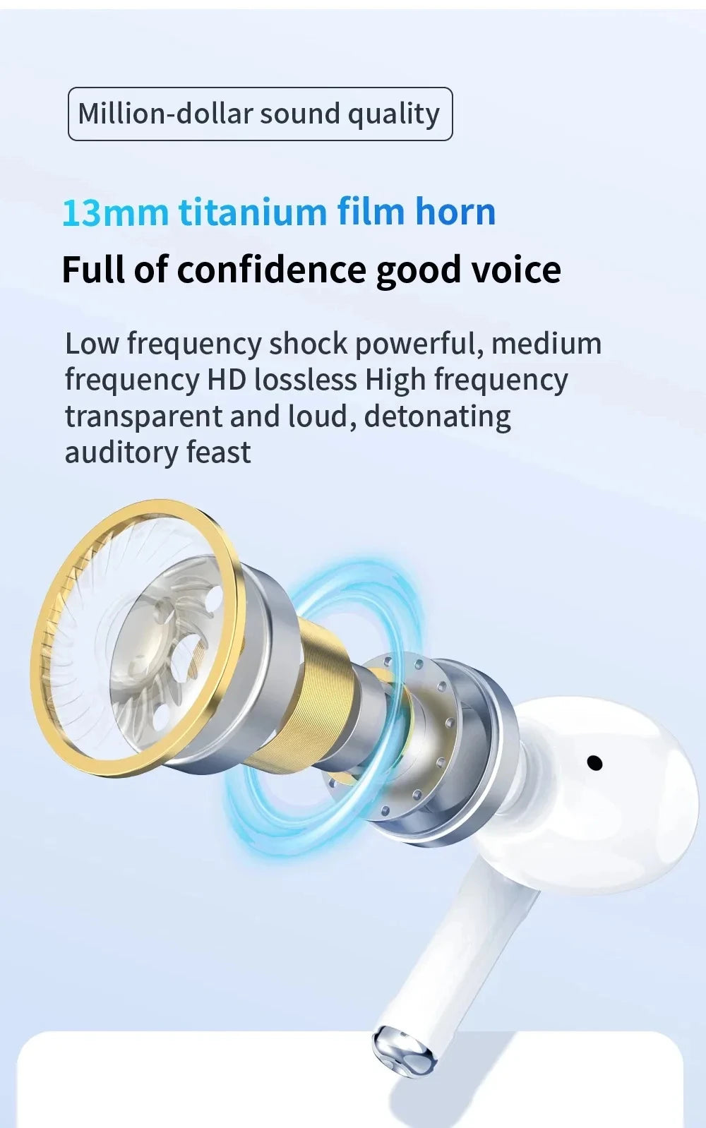 Tideboom W01 TWS Max Wireless Bluetooth Earphones In Ear Earbuds Sport Noise Cancelling Headset For iPhone Android Headphone
