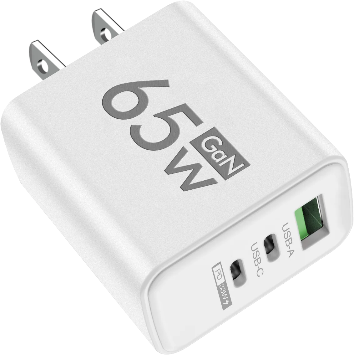 65W GaN Type C PD Charger 3 Ports USB Fast Charging Cellphone Adapter Quick Charger 3.0 For iPhone 16 15 Xiaomi Samsung Huawei