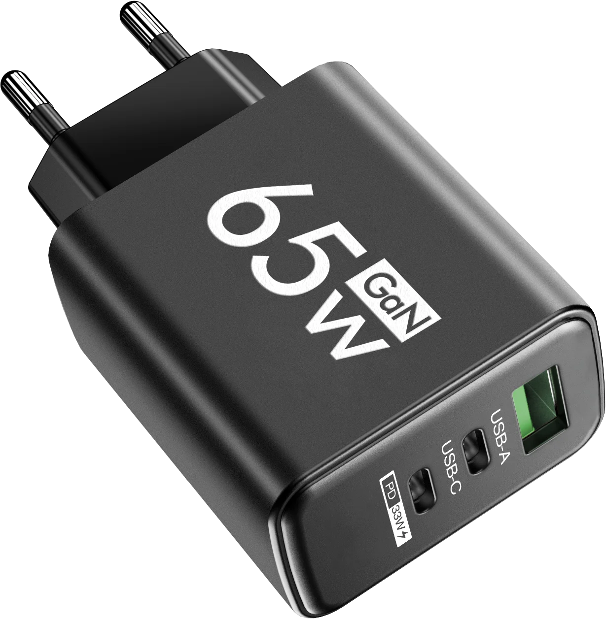 65W GaN Type C PD Charger 3 Ports USB Fast Charging Cellphone Adapter Quick Charger 3.0 For iPhone 16 15 Xiaomi Samsung Huawei