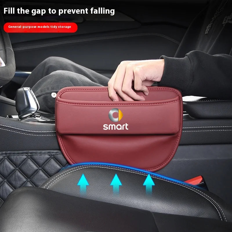 Multifunction Car Seat Gap Organizer Seat Crevice Slot Storage Box for Smart Eq Fortwo Forfour 453 451 452 450 454 Roadster Car