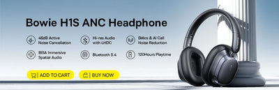 Baseus Bowie D05 Wireless Headphone 3D Spatial Audio Earphone Bluetooth 5.3 Headset 40mm Driver Foldable Over Ear Headphone 70H