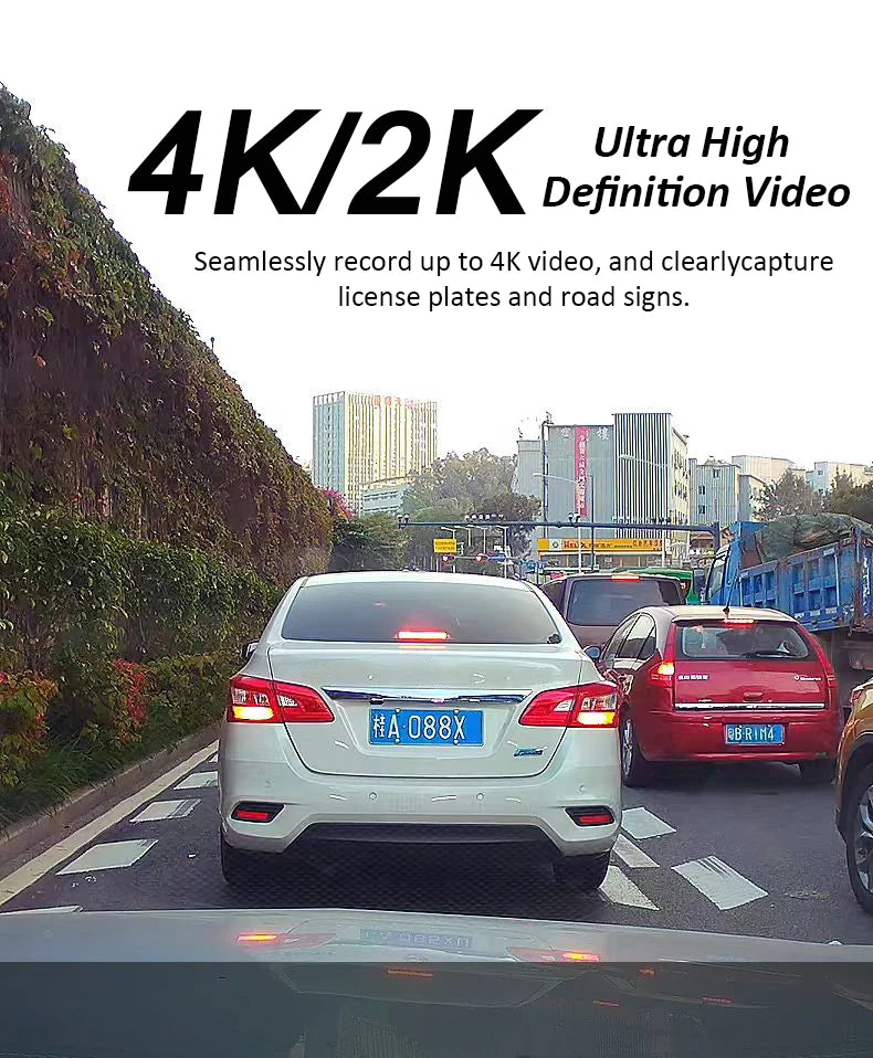 Dash Cam auto 4K WiFi Front Camera Mini Car DVR Video Recorders Night Vision 24H Parking Monitor surveillance Recording camera