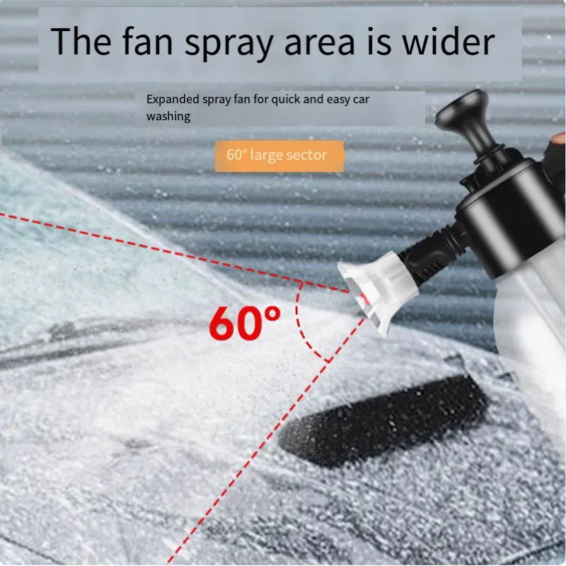 Car wash foam spray can high pressure hand spray car wash pot 2L dual-purpose car wash spray head watering garden spray pot