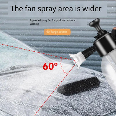 Car wash foam spray can high pressure hand spray car wash pot 2L dual-purpose car wash spray head watering garden spray pot