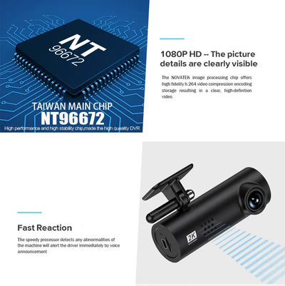 Dash Cam auto 4K WiFi Front Camera Mini Car DVR Video Recorders Night Vision 24H Parking Monitor surveillance Recording camera