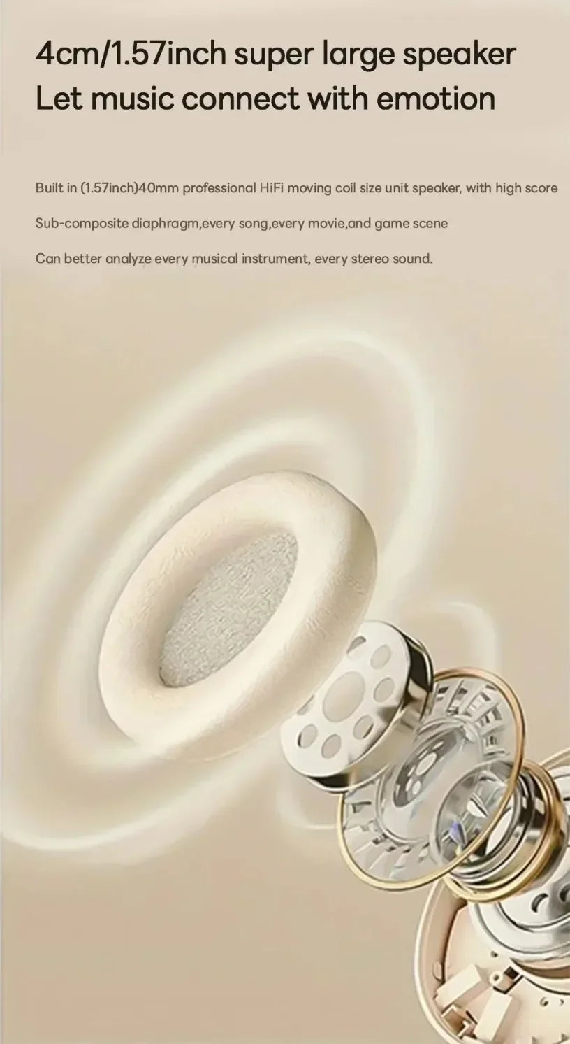 Fashion HIFI Stereo Headsets True Sports With Earphones TF/AUX Music Player with MicWireless Bluetooth Headphones Over Ear