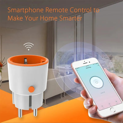 Haozee Smart Zigbee Plug Socket 3680W 16A Power Energy Monitoring Timer Switch EU Outlet Home Assistant Zigbee2mqtt