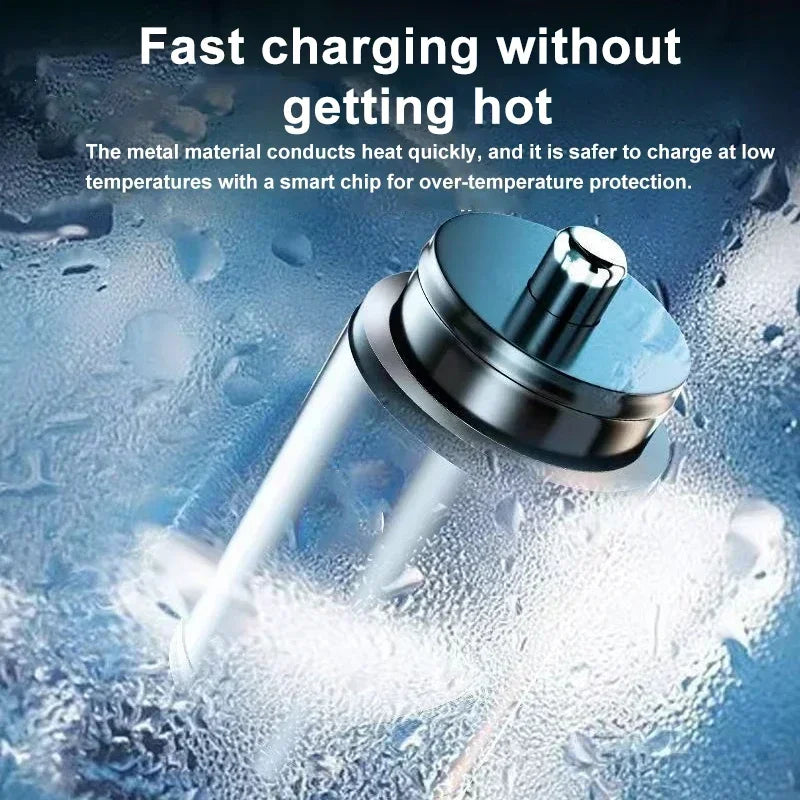 Car Dual USB Car Charger 100/200W Mini USB C Car Phone Charger QC3 Fast Charging Adapter for IPhone Xiaomi Huawei Samsung