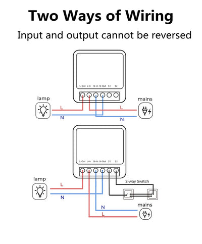 Tuya Mini 16A WiFi Switch Smart Life App 2 Way Control Smart Home Automation Module Interruptor Work for Alexa Google Home