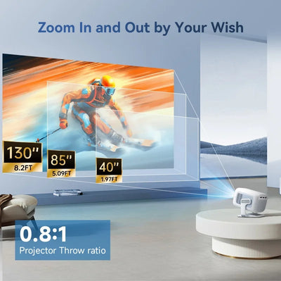 DITONG X3Plus HD projector Native 1080P support 4K WIFI6 BT5.4 Android projector Auto-focus Auto-keystone Home theater projector