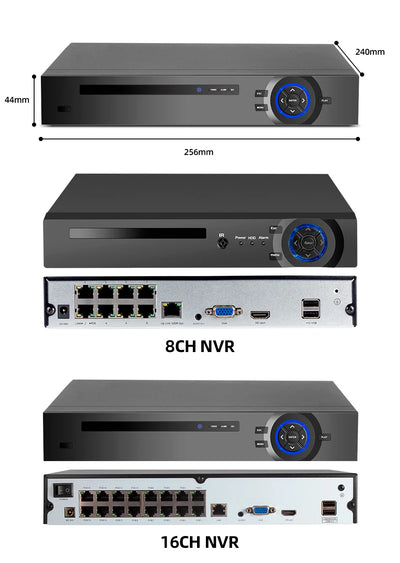 Fuers H.265 4CH POE DIY System Video Surveillance Security System Kit  Camera Surveillance CCTV Face Audio Video Recorder