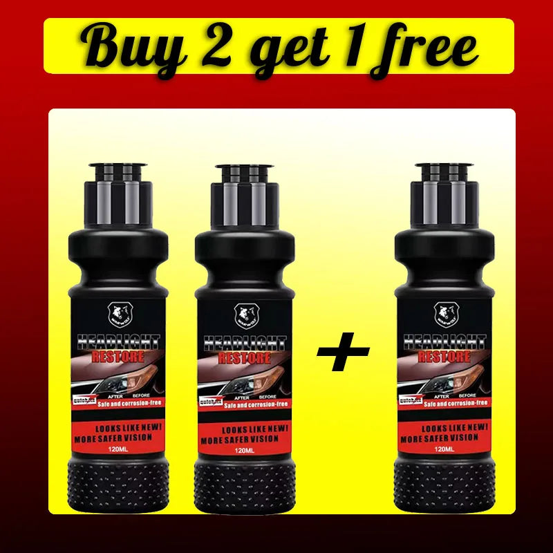 Car Headlight Restoration Liquid Polishing Kits Scratch Remover Car Headlamp Repair Tool Accessories
