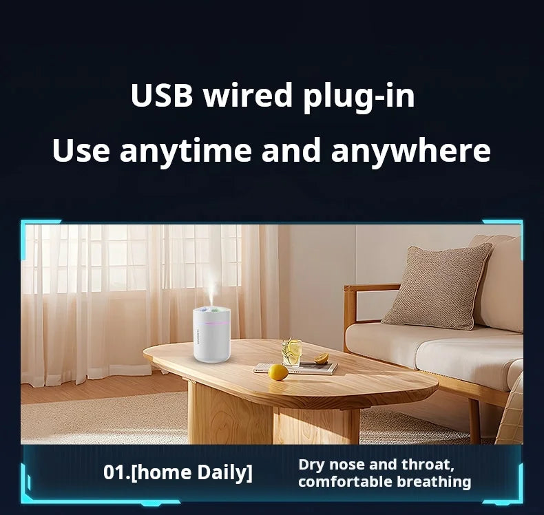 Mini USB Air Purifier Car Home Bedroom Portable Purification Device for Vehicle Interior Air Quality Improvement