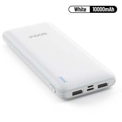 QOOVI 20000mAh Power Bank Ultra-thin Portable Charger For iPhone 15 Xiaomi Samsung Huawei External Battery 10000 mAh PowerBank