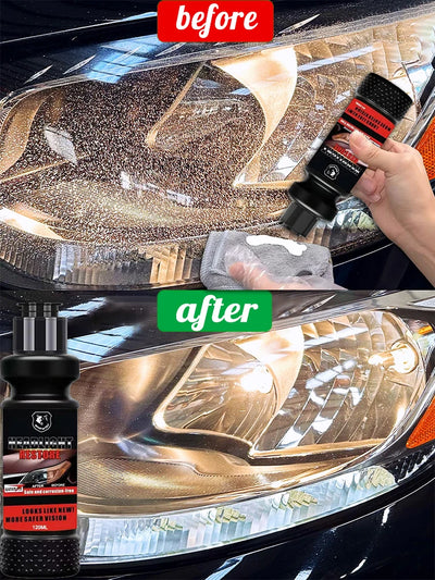 Car Headlight Restoration Liquid Polishing Kits Scratch Remover Car Headlamp Repair Tool Accessories
