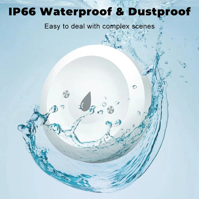 Ewelink Zigbee Smart Water Sensor Flood Leak Detector Remote Monitoring for Kitchen/Bathroom Support Home Assistant Zigbee2mqtt