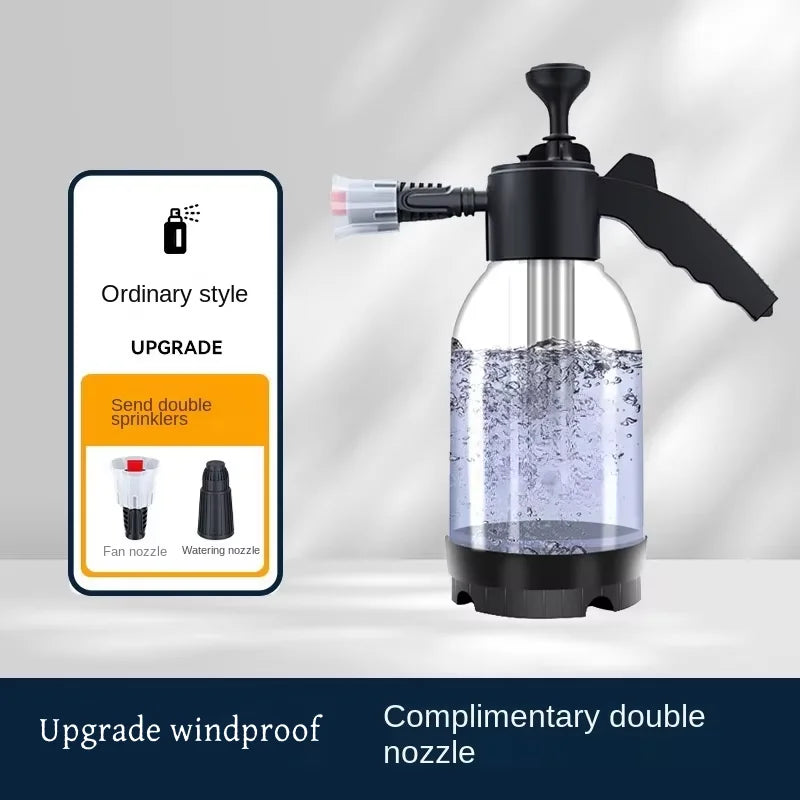 Car wash foam spray can high pressure hand spray car wash pot 2L dual-purpose car wash spray head watering garden spray pot