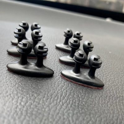 Car Dashboard Phone Charger Cable Manager Hook Headphone Line Organizer Clasp Clamp Holder Auto Interior Accessories