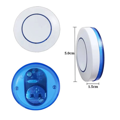RF 433MHz Wireless Remote Control Light Switch 220V 110V 10A Relay Receiver Mini Round Button Wall Panel Switch For LED Lamp