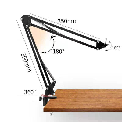 Overhead Tripod with Ring Light for Mobile Cell Phone Desktop Video Shooting Table Horizontal Smartphone Tripe for Cook Filming