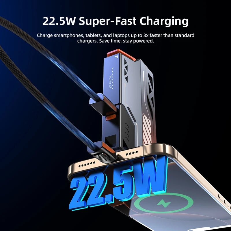 VYVYLABS Portable Power Bank Removable Replaceable Battery Pack 20000mAh 22.5W Fast Charging External Battery for iPhone Tablet