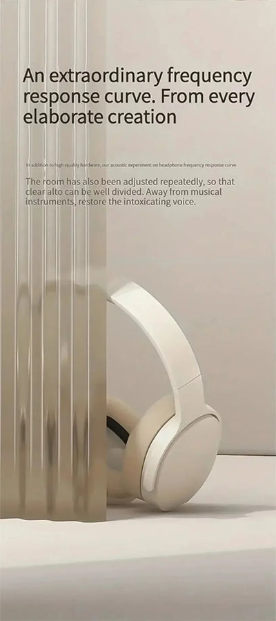 Fashion HIFI Stereo Headsets True Sports With Earphones TF/AUX Music Player with MicWireless Bluetooth Headphones Over Ear