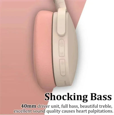 Fashion HIFI Stereo Headsets True Sports With Earphones TF/AUX Music Player with MicWireless Bluetooth Headphones Over Ear