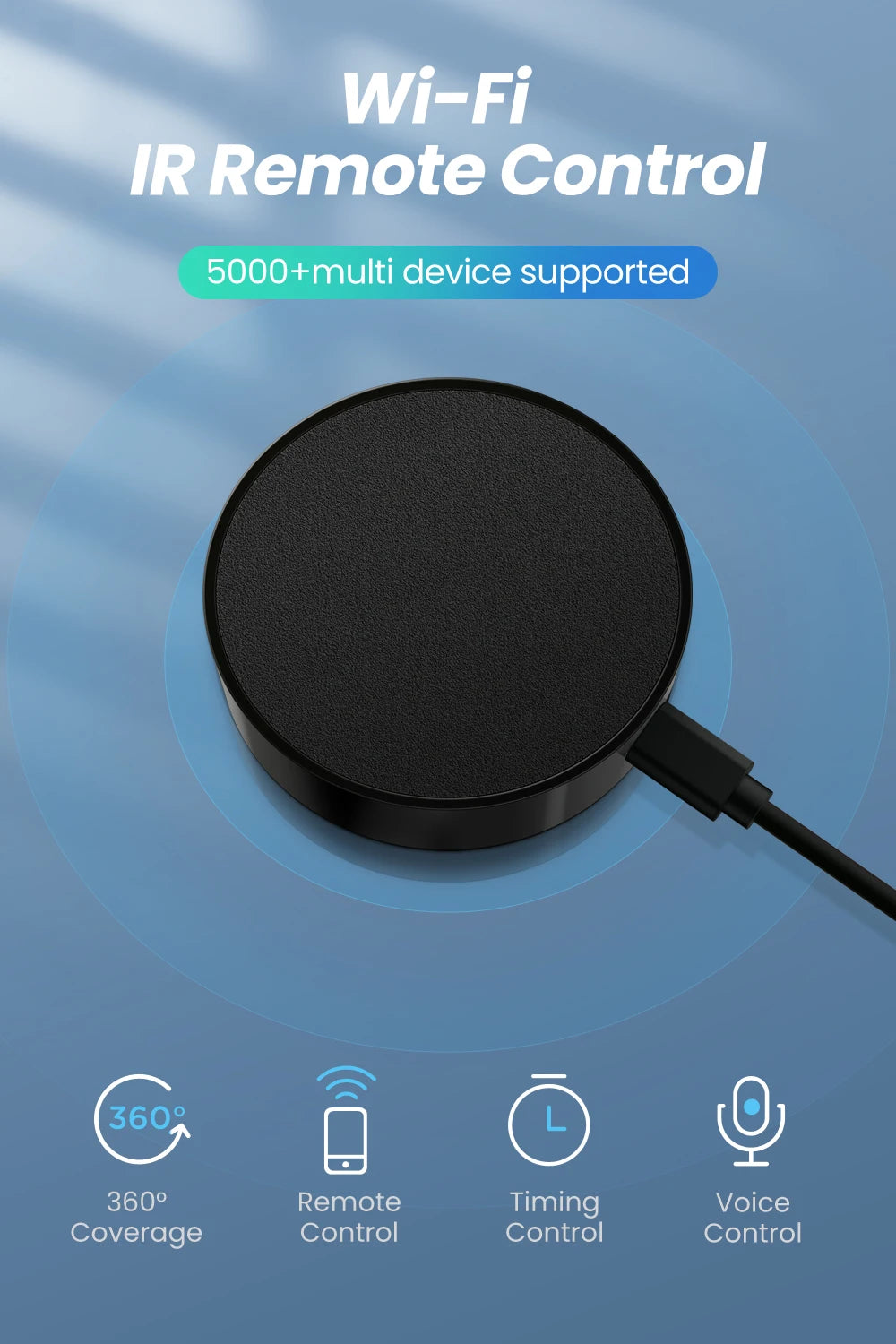 AVATTO Tuya WiFi IR Remote For Air Conditioning TV DVD AUD AC Universal Infrared Remote Control Works With Alexa, Google Home