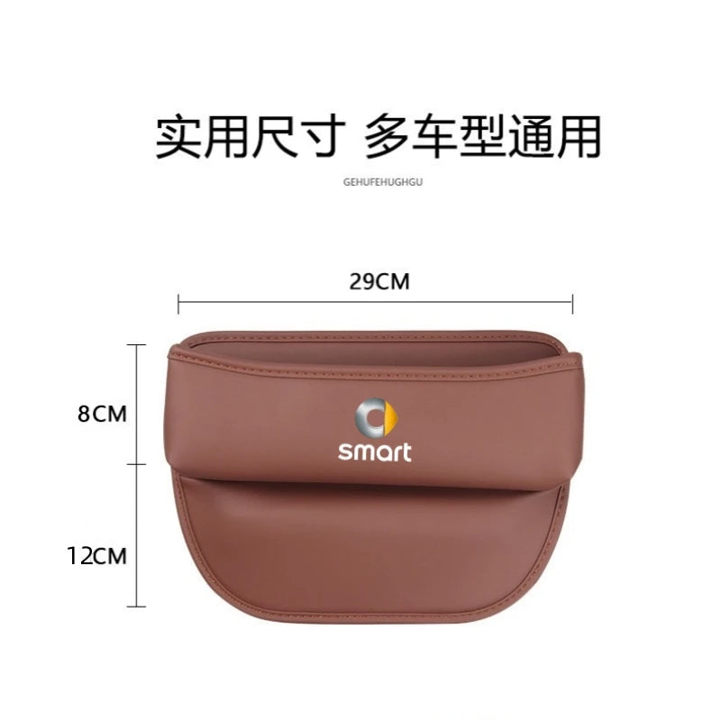 Multifunction Car Seat Gap Organizer Seat Crevice Slot Storage Box for Smart Eq Fortwo Forfour 453 451 452 450 454 Roadster Car