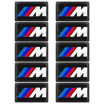 2/5/10Pcs Carbon Fiber Steering Wheel Car Emblem 3D Stickers For BMW F30 F10 E90 F20 E46 E60 E70 E39 E36 E87 X7 E92 E91 X7 X6