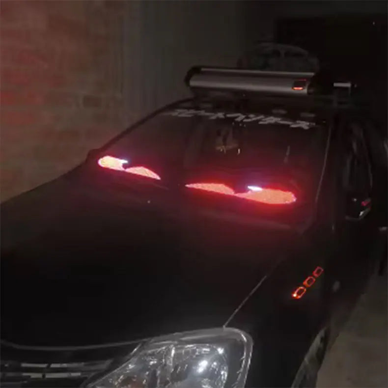 Large APP Truck Car Devil Eye LED Pixel Panel Light Remote Music Control Custom Text Lighting Scrolling For Board Windshield
