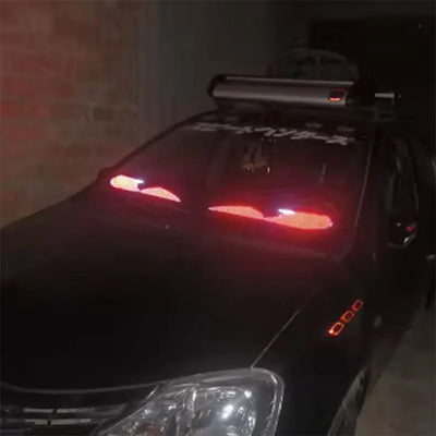 Large APP Truck Car Devil Eye LED Pixel Panel Light Remote Music Control Custom Text Lighting Scrolling For Board Windshield