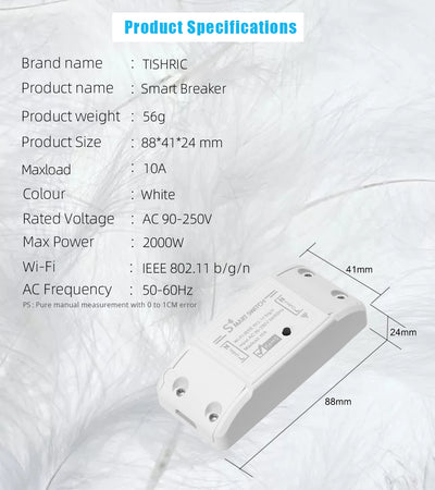 Smart Home Wifi Wireless Switch BASIC Smart Switch Module Smart Life APP Wireless Voice Remote Control Timer Switch Alexa