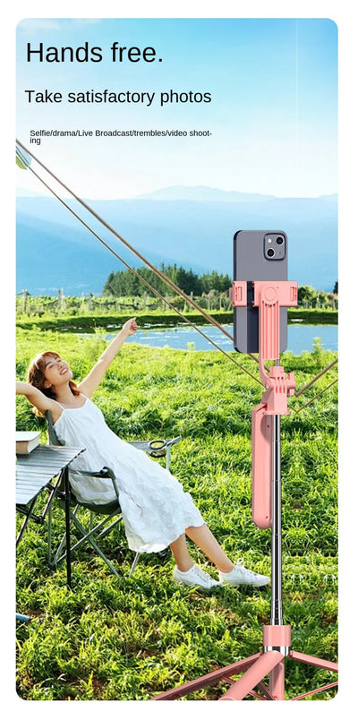 Roreta Portable Stabilizer camera tripod with wireless remote control and 360 ° rotation for video recording and live streaming