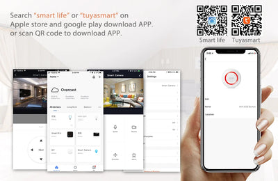 Smarsecur Smart Home Tuya WiFi Temperature Humidity High Accuracy T&H Sensor with Display