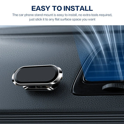 STONEGO Metal Magnetic Phone Holder 360 rotating Car Phone Holder Stand Zinc Alloy Magnet Car Support Mount cellphone holder