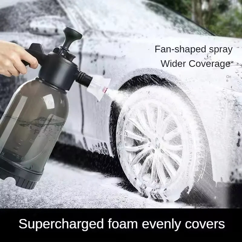 Car wash foam spray can high pressure hand spray car wash pot 2L dual-purpose car wash spray head watering garden spray pot