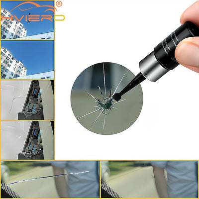 5Pcs Auto Windshield Repair Tool Reducing Agent Glue Window Resin Three Piece Set Scratch Curing Liquid Applicator Accessories