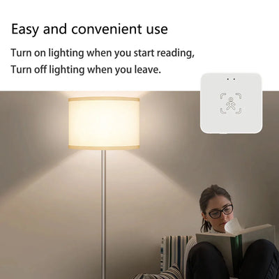 Tuya Zigbee/WiFi Smart Human Presence Sensor MmWave Radar Detection Luminance/Distance Detection For Z2M Support Home Assistant